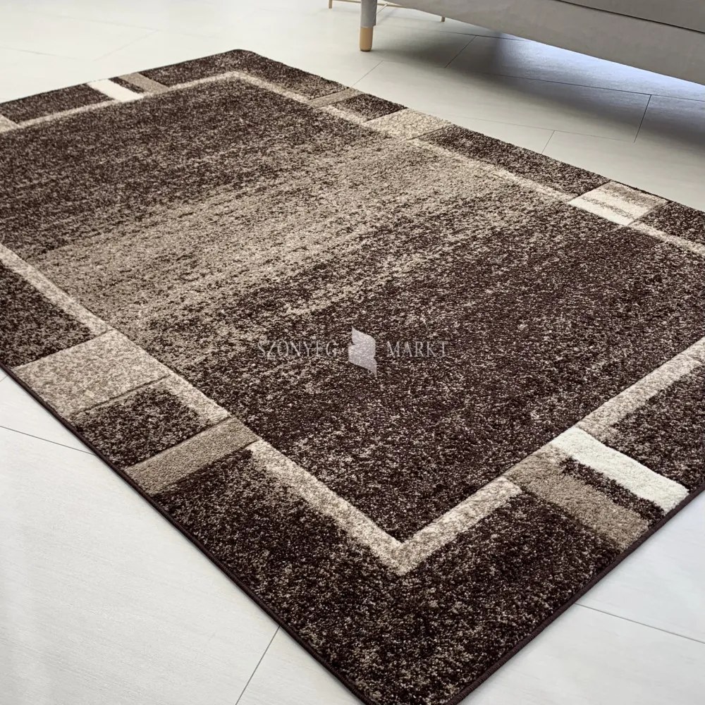 Comfort 6889 barna modern szőnyeg 80 cm-es szett