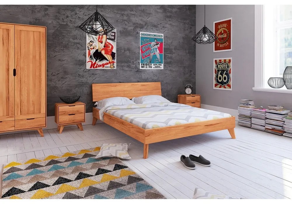 Bükkfa franciaágy 160x200 cm Greg 1 - The Beds