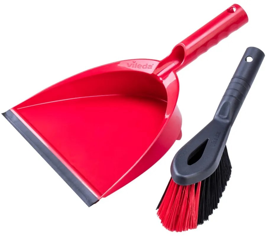 Piros seprű és lapát - Vileda