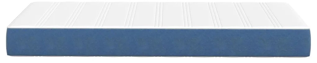 Zsebrugós Ágymatrac Kék Közepes 90x200x20 cm Szövet