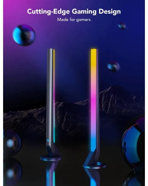 Govee - Smart Gaming WiFi LED panelek + Smart Dual vezérlő fehér Wi-Fi