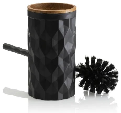 Fürdőszobai készlet REINA 5 db fekete/barna