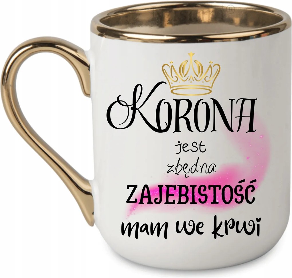 Elegáns Bögre A korona felesleges, véres 330 Fehér