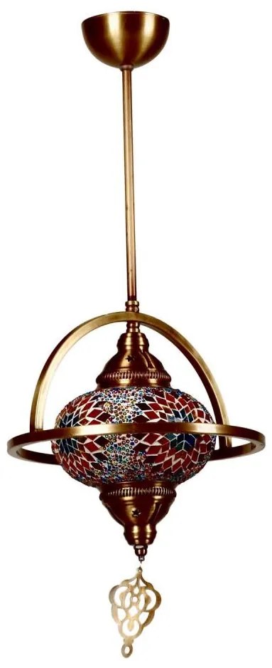 YENI rúdon szerelt csillár 1xE27/40W/230V bronz