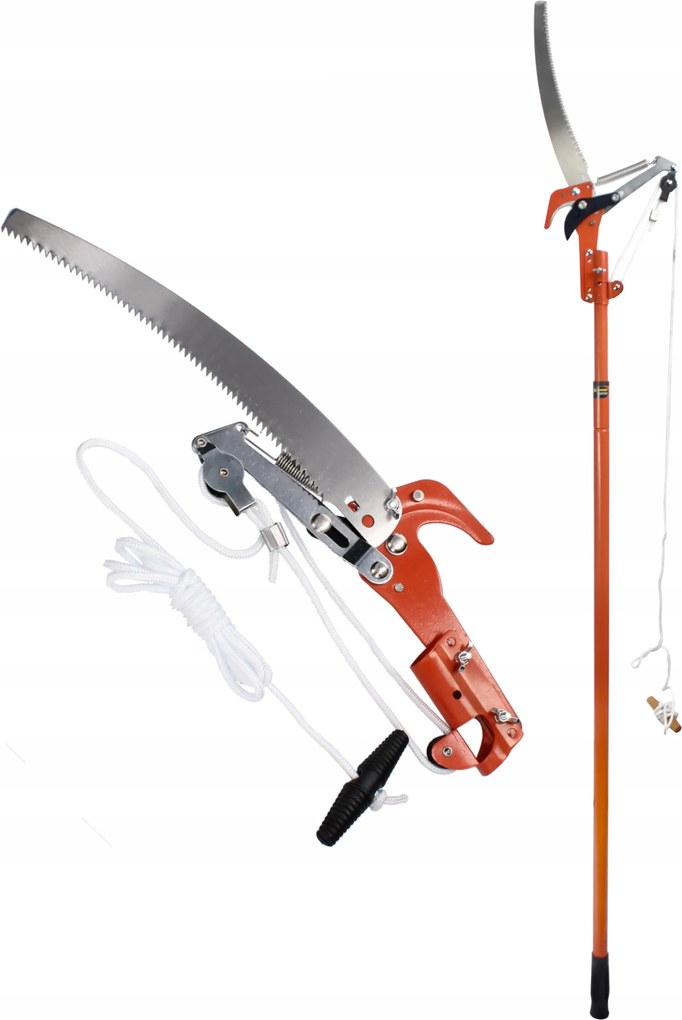 Metszőolló Fűrész Teleszkópos Nyéllel 250CM 2IN1C Ágakhoz És Bokrokhoz