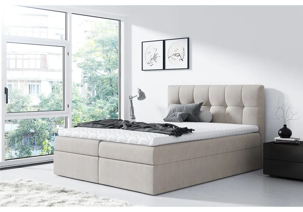 Franciaágy Boxspring Maddox (200x200) (Rico 1). 1058891