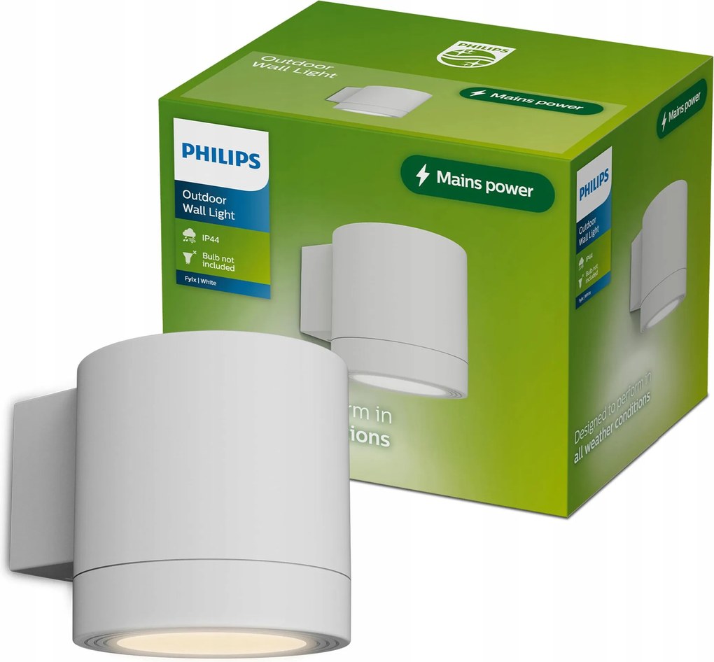 Kültéri fali lámpa Philips Fylx Homlokzati lámpa GU10 Led Kerti Fali