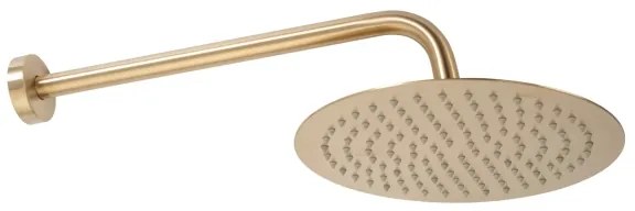 REA-P4160 - LUNGO zuhanyszett falba süllyesztett csapteleppel, szálcsiszolt arany