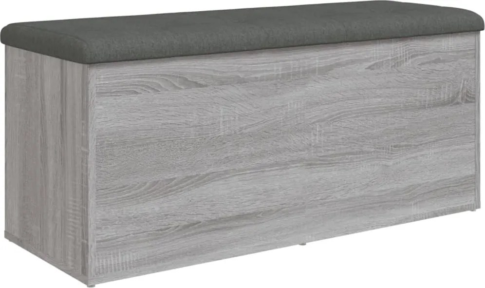 vidaXL szürke sonoma színű szerelt fa tárolópad 102 x 42 x 45 cm