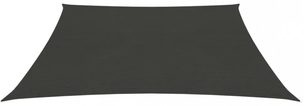 antracitszürke HDPE napvitorla 160 g/m² 4/5 x 3 m