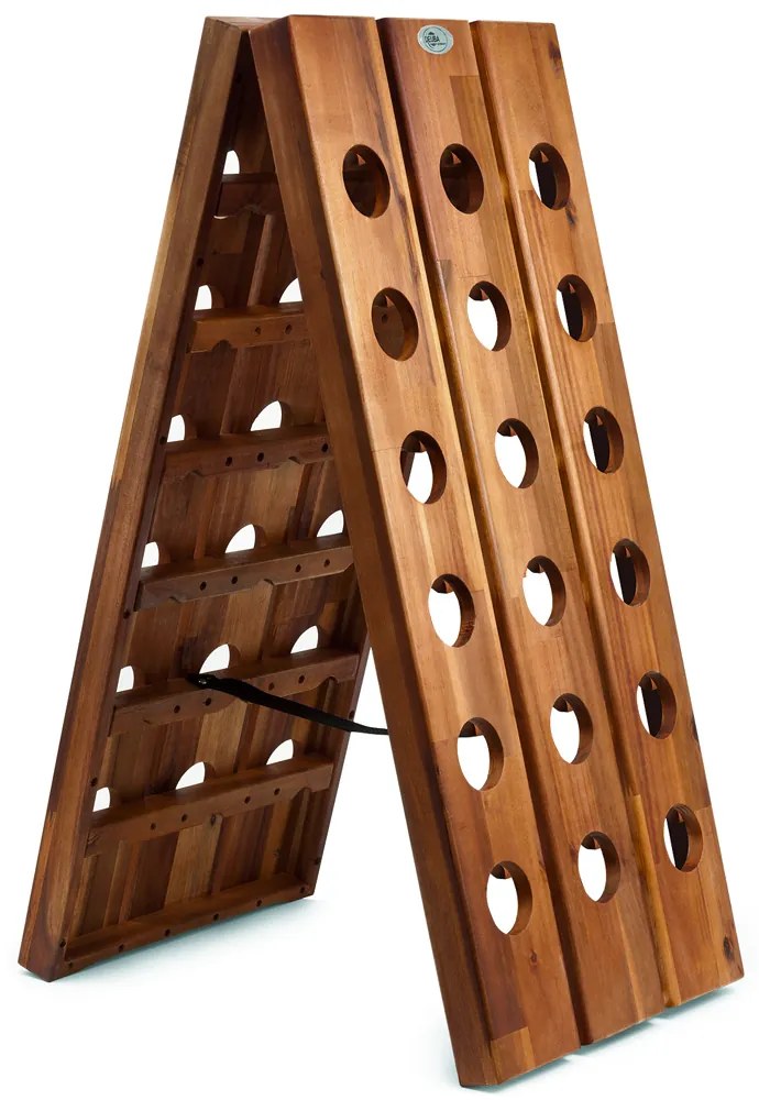 Casaria® Összecsukható bortartó állvány - 36 palack