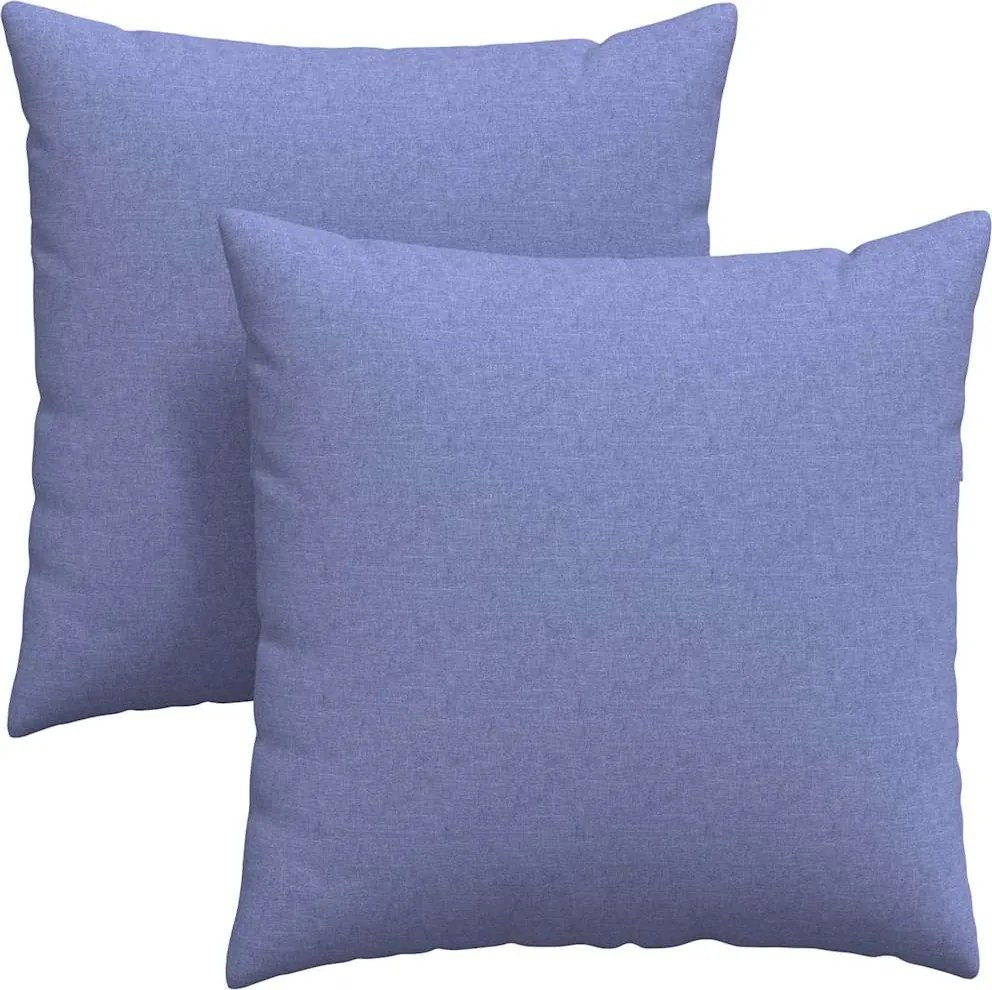 vidaXL Kanapé párnák 2 pcs Farmerkék 80 x 80 cm szövet