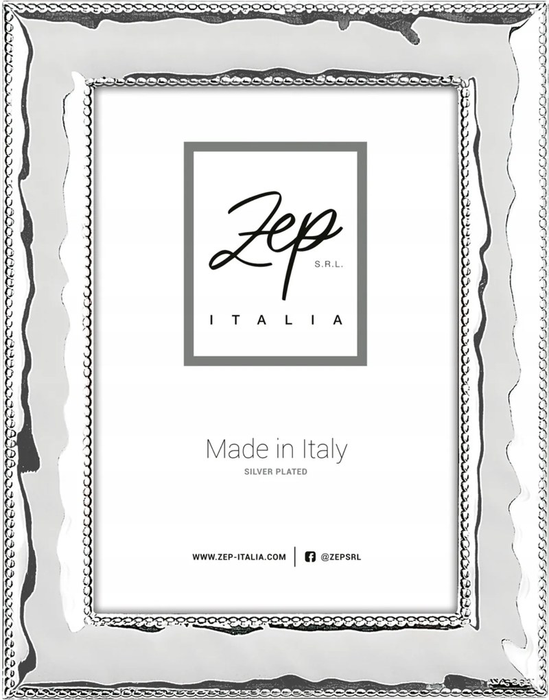 Fém képkeret 15x20 ezüst elegáns esküvői ajándék