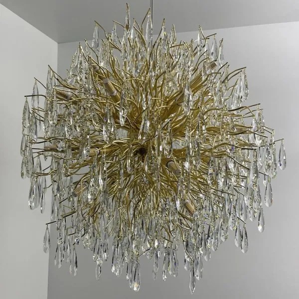 Kristály csillár zsinóron 24xG9/40W/230V arany