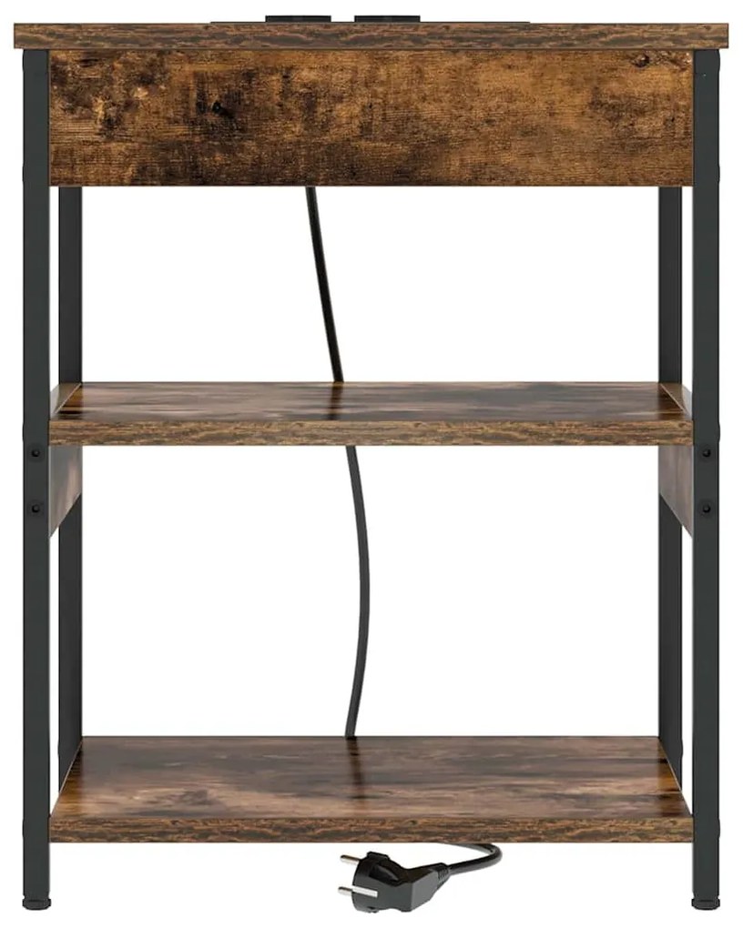 Éjjeli Szekrények 2 pcs Füstölt tölgy 41 x 31 x 51 cm Faanyag