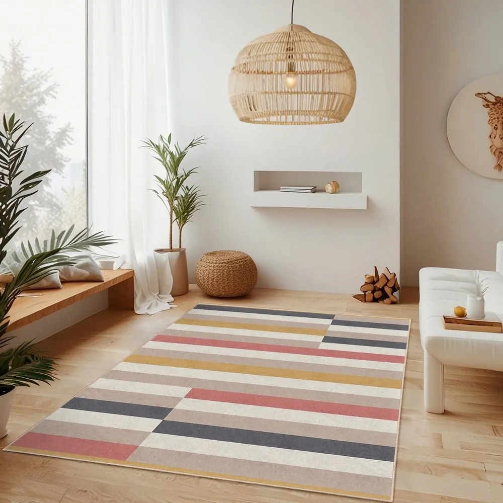 Mosható szőnyeg 60x100 cm Rosy Bandas – Mila Home
