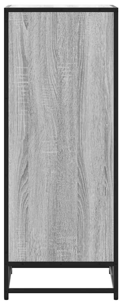 szürke sonoma színű szerelt fa cipőtartó 48x38x97,5 cm