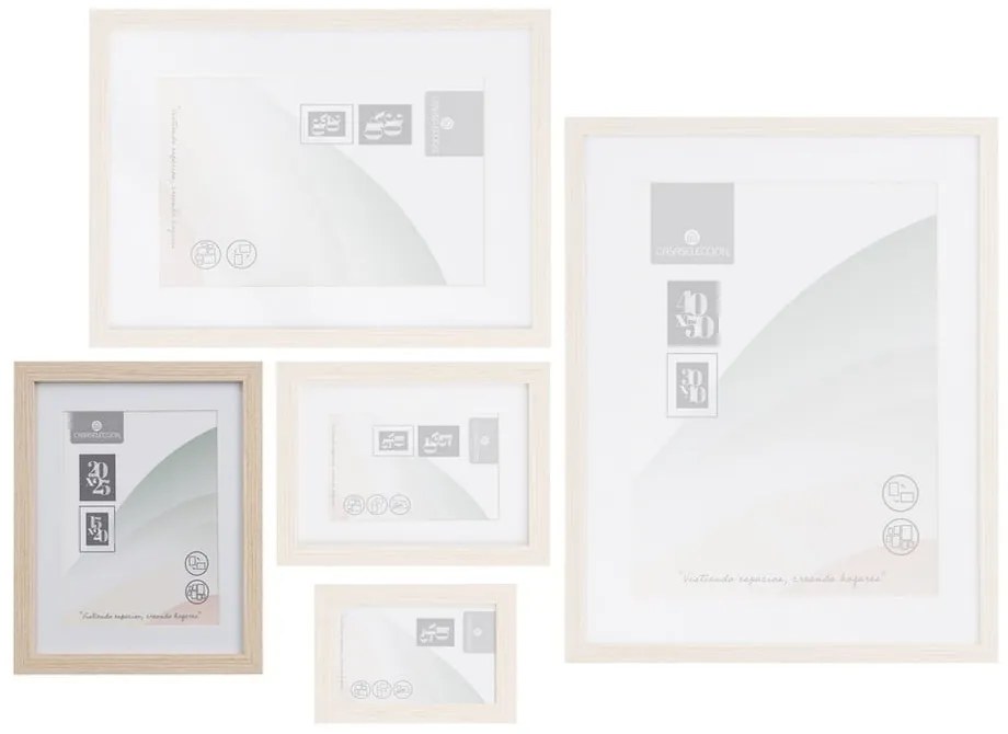 Natúr színű álló-fali képkeret 22,5x28 cm Sencillo – Casa Selección