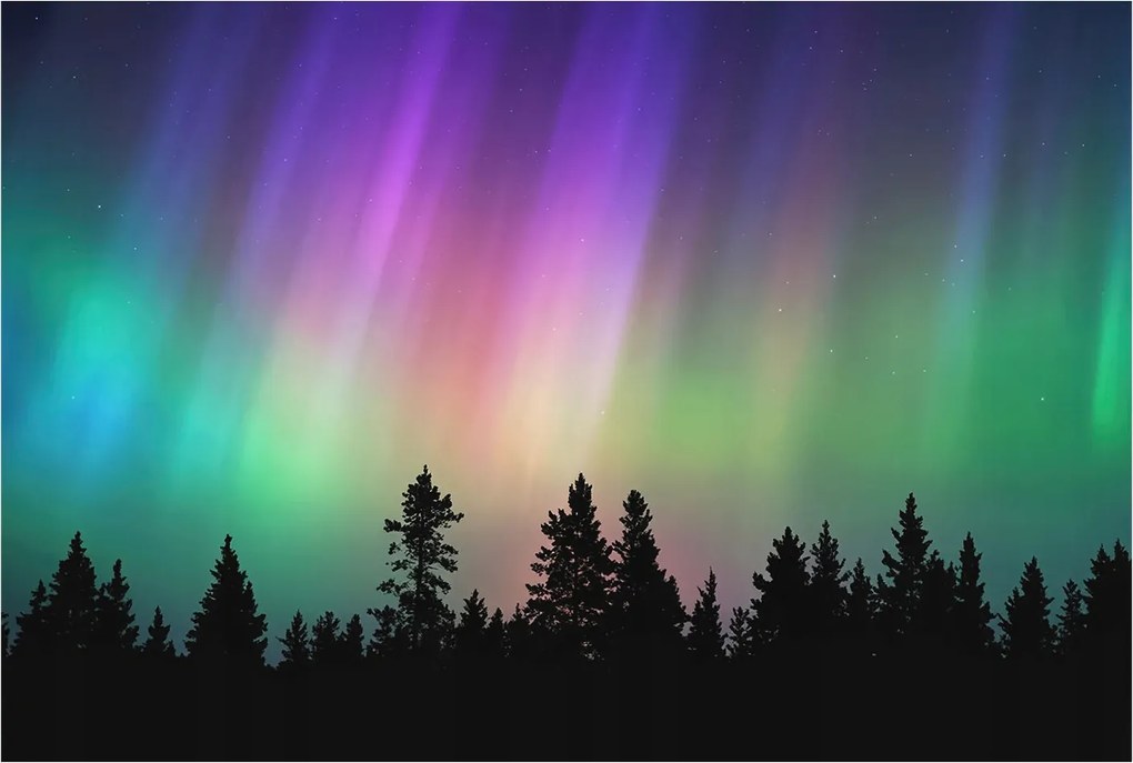 Flizelin tapéta Divatos 3D fali ragasztóval Varázslatos égbolt 104x70 Ragasztó