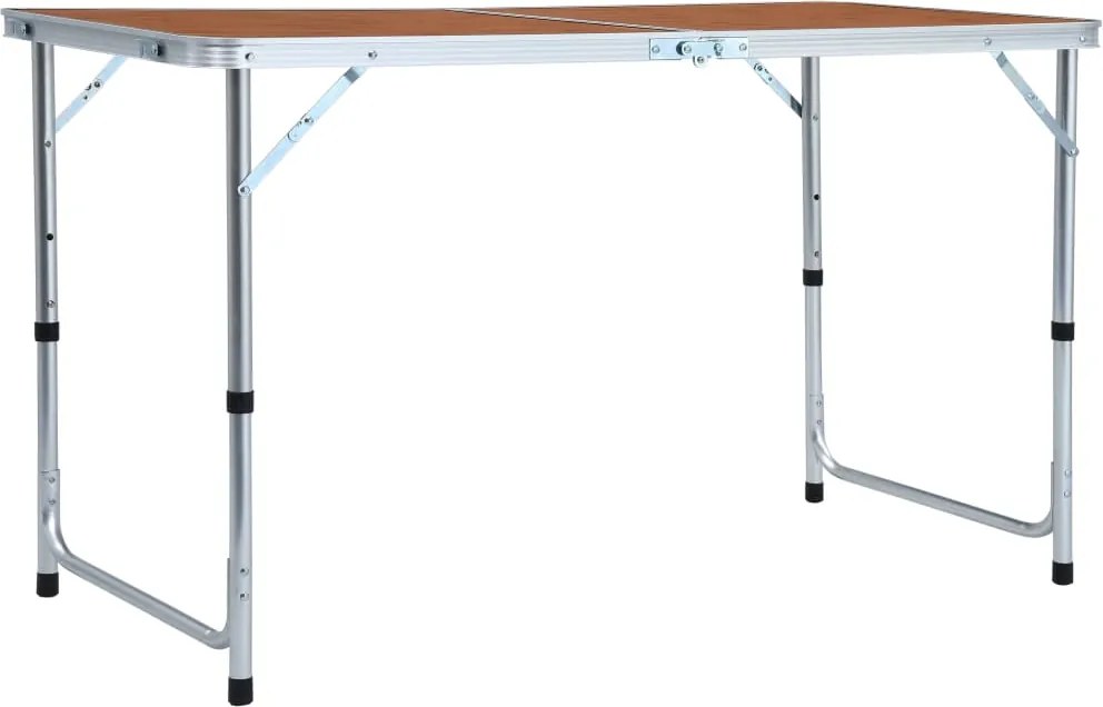 vidaXL összecsukható alumínium kempingasztal 120 x 60 cm