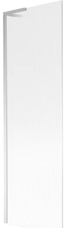 Mexen Next L, 1 szárnyas kádparaván 60 x 150 cm, 6 mm-es üveg bordás mintával, króm profil, 895-060-000-03-09-01