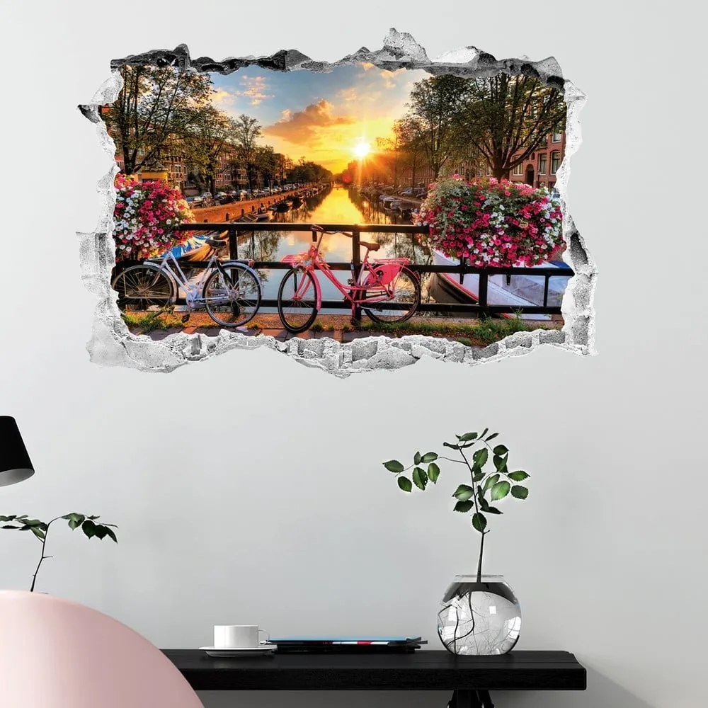 Sunrise over Amsterdam 3D falmatrica - Ambiance
