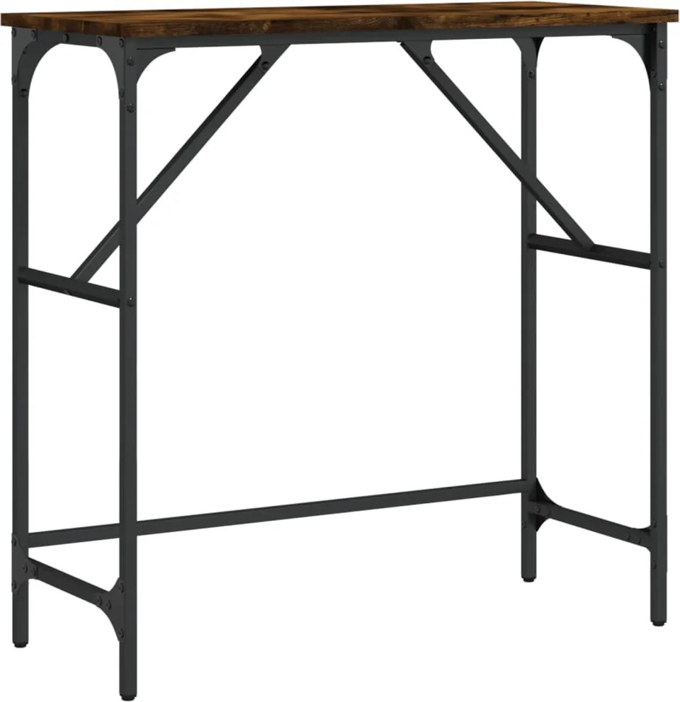 vidaXL füstös tölgy színű szerelt fa tálalóasztal 75x32x75 cm