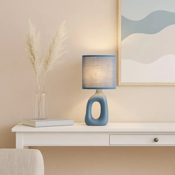 Rabalux 74072 - Asztali lámpa SYLIRA 1xE14/40W/230V kék