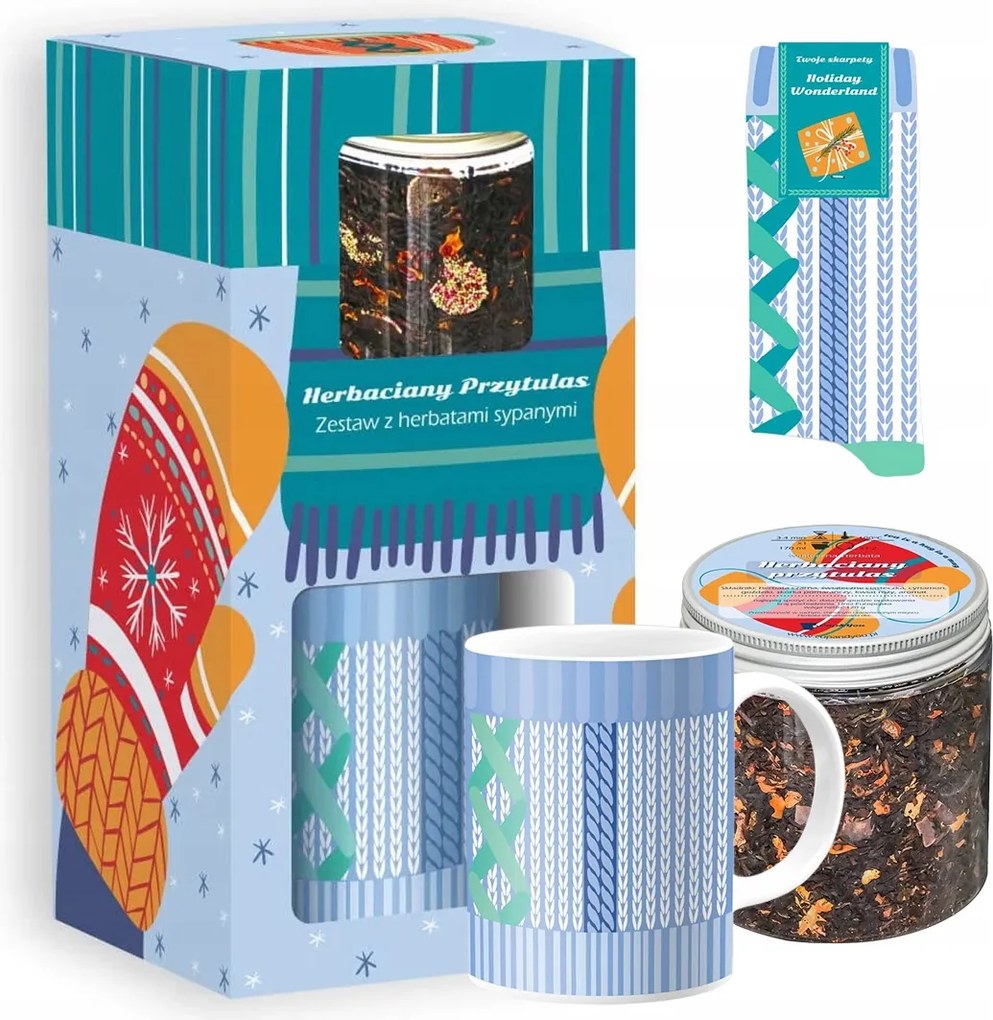 Karácsonyi Ajándék Tea Ölelés Prémium Tea Szett Kiegészítőkkel