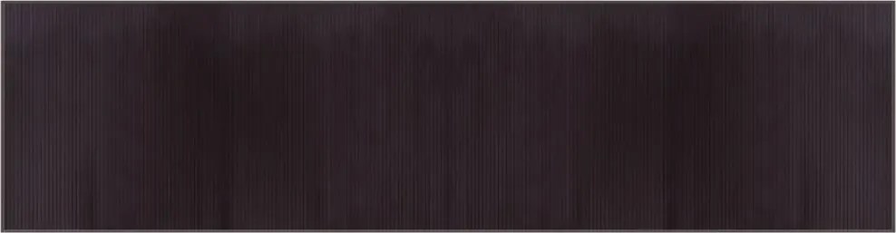 vidaXL négyszögletű sötétbarna bambusz szőnyeg 100 x 400 cm