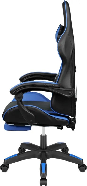 Kruger&Matz Warrior GX-150 játékszék fekete és kék színben