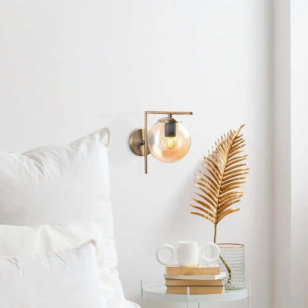 Aranyszínű fali lámpa ø 15 cm Antique – Opviq lights