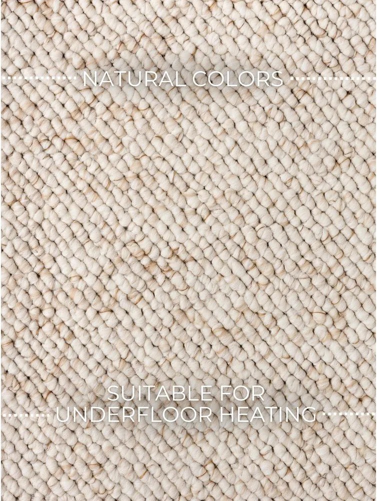 Krémszínű mosható szőnyeg 120x170 cm Rocco Cream – Elle Decoration