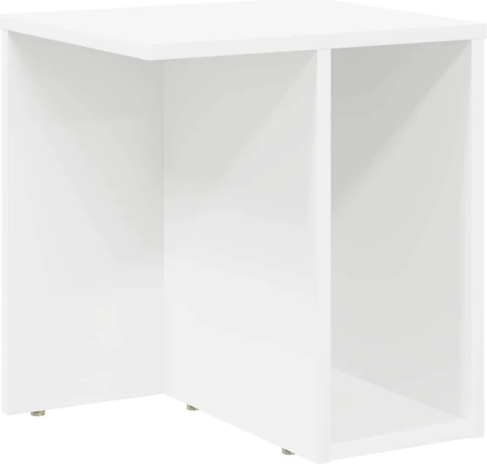 vidaXL Végasztal Fehér 37 x 32 x 40 cm Faanyag