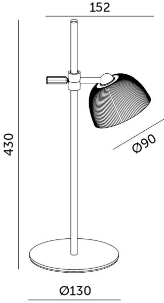 LED Dimmelhető Asztali lámpa tölthető LED/3,5W/5V 3000/4000/6500K fekete