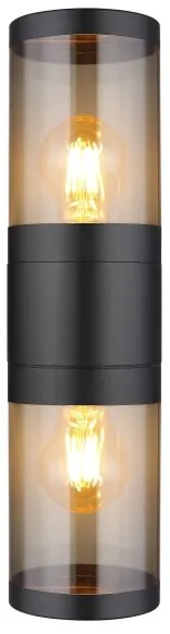 Globo 32014-2BS - Kültéri fali lámpa XELOO 2xE27/60W/230V IP44