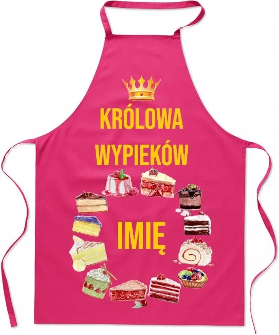 Konyhai kötény A sütés királynője Az Ön neve