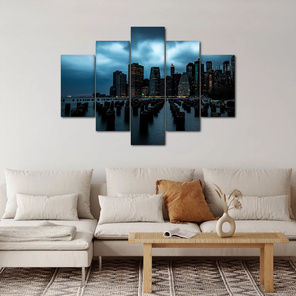 Kép - Kilátás a New York-i felhőkarcolókra (150x105 cm)