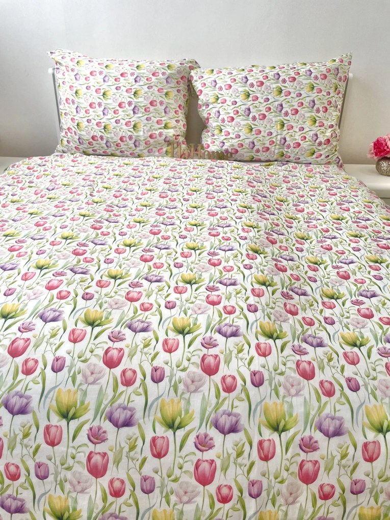 Muszlin lepedők Tulipán 140x200cm+90x70cm TiaHome