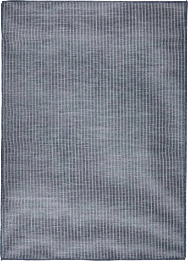 vidaXL kék lapos szövésű kültéri szőnyeg 200 x 280 cm
