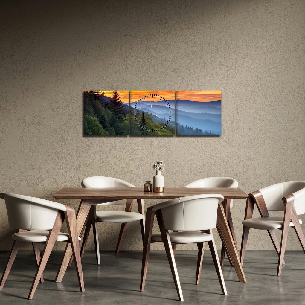 Kep - Vörös hajúak a hegyekben (órával) (90x30 cm)