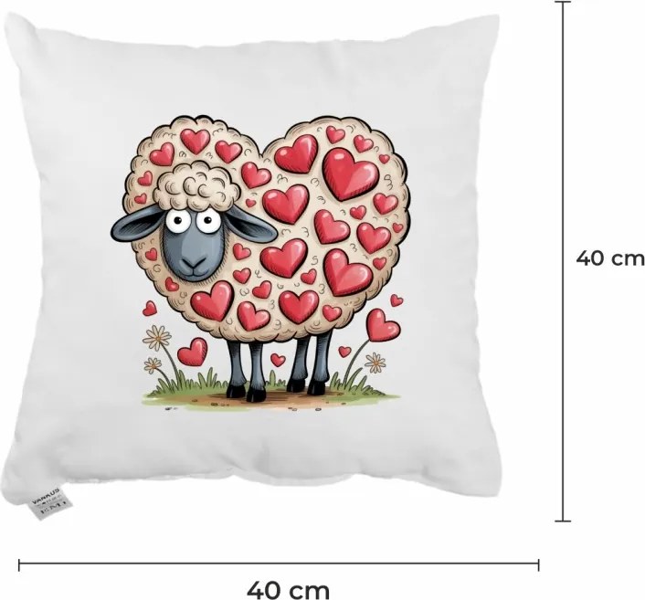 EMI Lovely Sheep díszpárna 40x40 cm