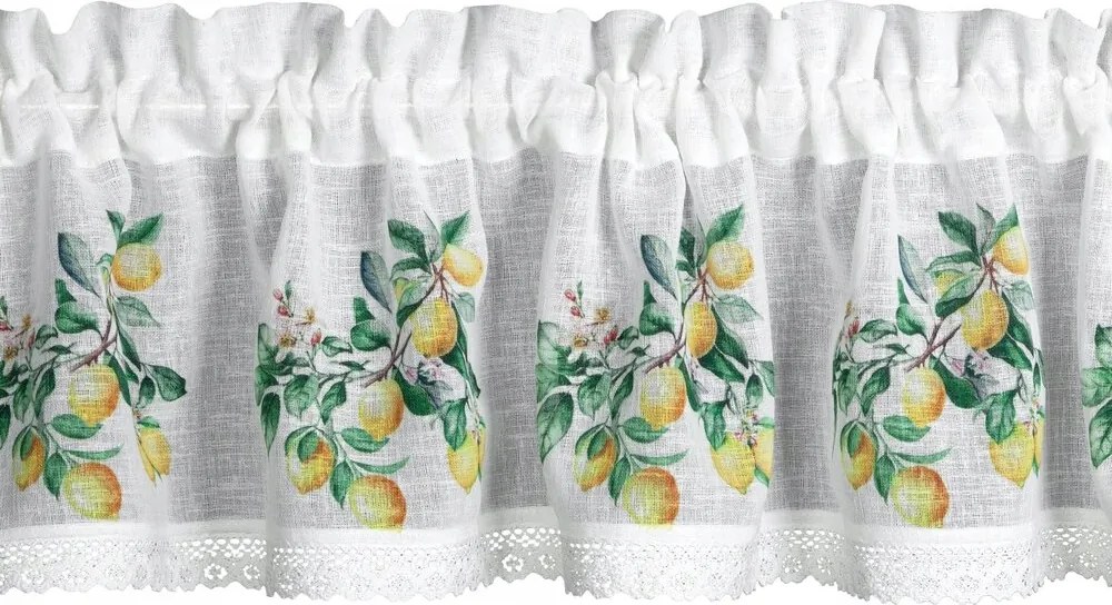 Irigy Hónaljmirigy alagútra kész függöny Cloe 130x50 Eurofirany citrom