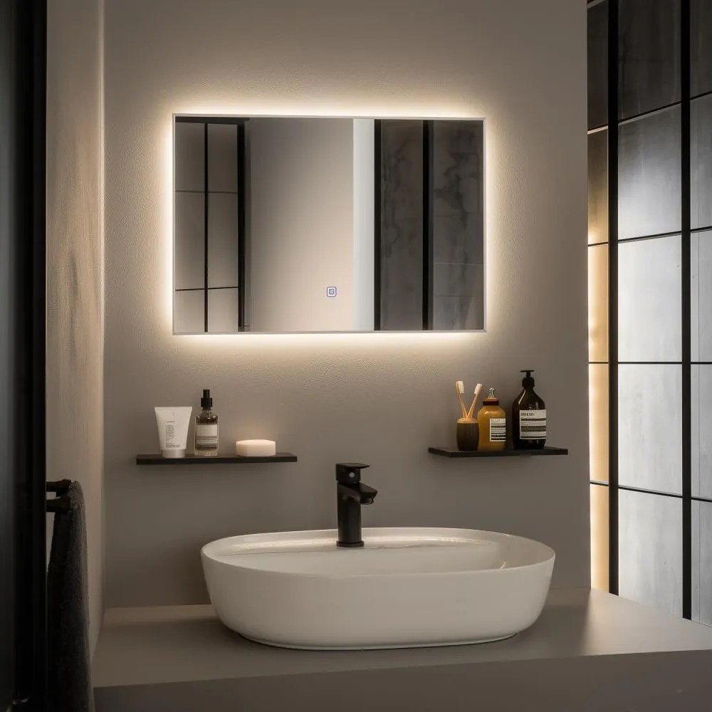 Brilagi - LED fürdőszobai tükör DESIO LED/20W/230V 40x60 cm IP44 CRI 90 dimmelhető + CCT