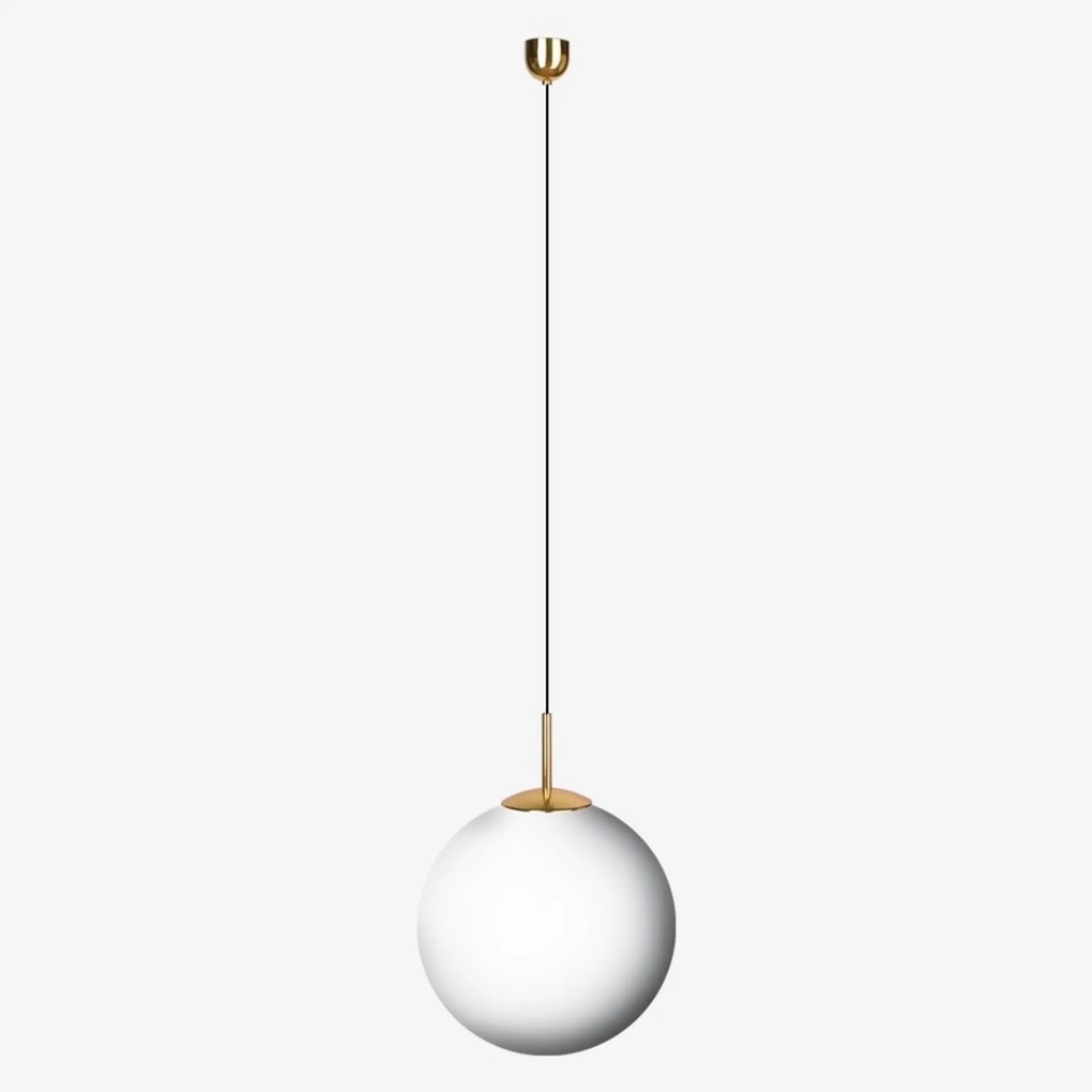 Lucis függeszték Polaris Zk 1x60(46)W E27 üveg sárgaréz opál ZK.11.200.8