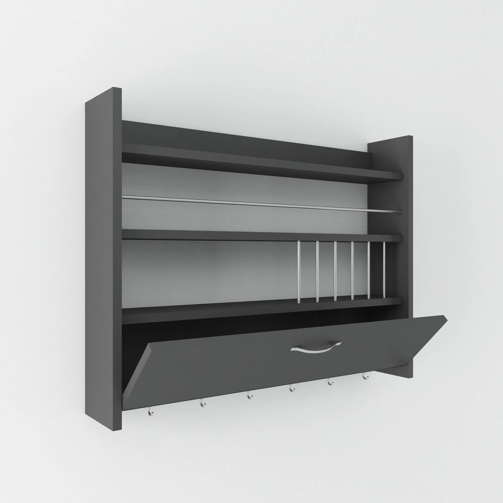 Konyhai polc Knott - Anthracite