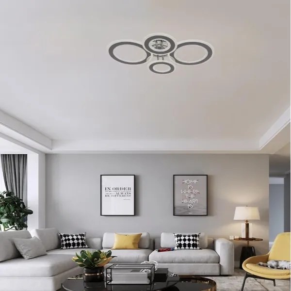 LED Dimmelhető felületre szerelhető csillár LED/100W/230V 3000-6500K + távirányítás