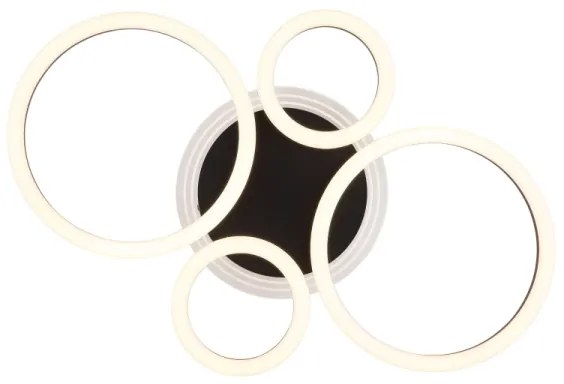 Globo 48039-40 LORETTA LED mennyezeti lámpa 40W, 35,5x53 cm, fekete