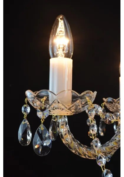 Wranovsky JWZ109052100 - Kristály csillár láncon BALANCE 5xE14/40W/230V