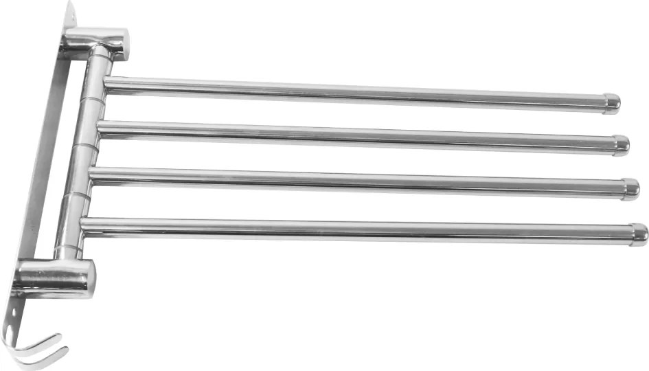 Törülközőtartó, ezüst, HOLDER